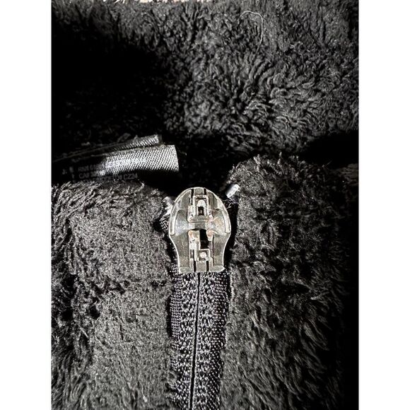 North Face Full Zip Osito Fleece Jacket Black Breast Cancer Awareness Women XS - Picture 5 of 10